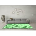 thumbnail image 3 of Ahgly Company Indoor Square Abstract Emerald Green Modern Area Rugs, 3' Square, 3 of 4