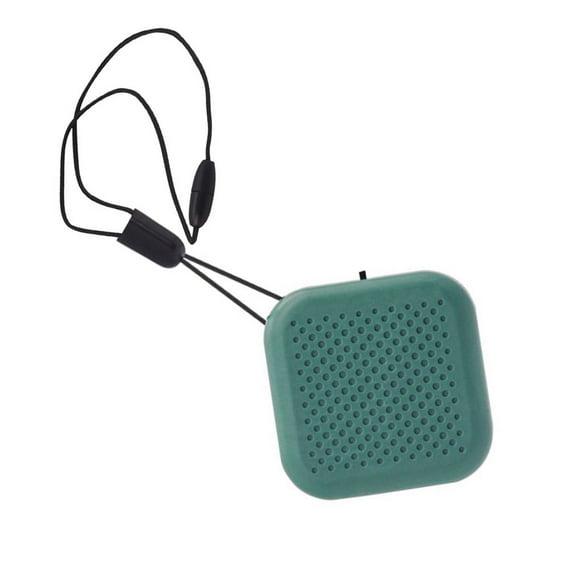 Bewildely Ambientador de aire para colgar en el cuello, ambientador de aire portátil, máquina refrescante de plástico Suministros de limpieza para el hogar Verde oscuro Bewildely HA006398-05B