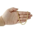 thumbnail image 5 of 10K Yellow Gold 6MM Double Cuban Curb Italian Link Chain Necklace 24 Inch, 5 of 5