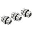 thumbnail image 1 of Unique Bargains G1/2 x G1/2 Raccords Adaptateur de Tuyau Fileté Mâle Raccord de Tuyau Hexagonal Ton Argent, 1 of 5