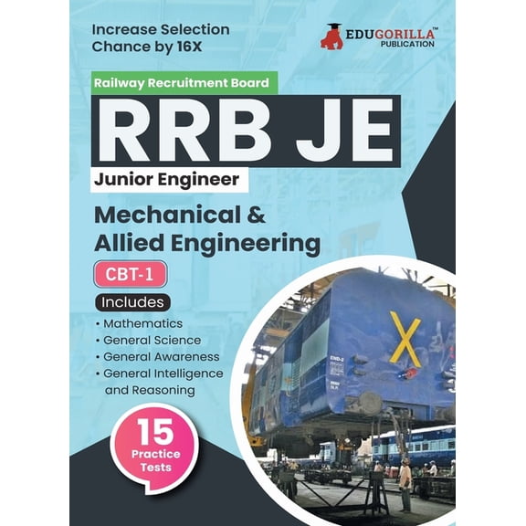 Rrb Je Me Cbt-1: Mechanical & Allied Engineering Exam Book 2023 (English Edition) Computer Based Test 15 Practice Tests , (Paperback)