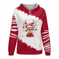 thumbnail image 4 of Sudadera para Mujer Cuello Redondo Sudaderas Moda Estampado Pullover Tops Manga Larga Blusa Con Capucha Odeerbi ODB-5, 4 of 7