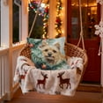 thumbnail image 7 of Xuniizn Christmas Pillow Covers 18x18 inch Xmas Decorations Soft Plush Faux Fur Wool Christmas Throw Pillow Cases Winter Holiday Decor for Sofa Living Room, 7 of 7