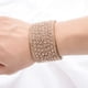 thumbnail image 5 of Nvzi Pulseras Pulseras de moda con diamantes de imitación Pulseras envolventes de cuero Pulseras para el día de San Valentín -Blanco, 5 of 5