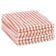thumbnail image 1 of REGALWOVEN 6 Paquete de Toallas de Cocina delgadas de Algodón con Diseño a Cuadros Naranja 11" x 16", 1 of 6