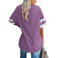 thumbnail image 3 of Sherrylily Women Oversized T Shirts Tees Half Sleeve V Neck Tops S-2XL, 3 of 6