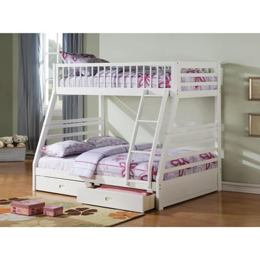 Acme Furniture Allentown Twin Over, Allentown Twin Over Twin Bunk Bed White