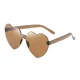 thumbnail image 1 of Colorful Hearts Rimless SunglassesBrownNosize Gao Jinjia unisex, 1 of 2
