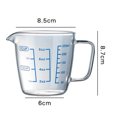 thumbnail image 6 of Travelwant 250ml/500ml Glass Measuring Cup, Kitchen Baking Liquid Measuring Cups,New Multi-scale Heat-resistant Borosilicate Glass Cup for Milk Coffee Drinking Bartending, 6 of 6