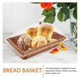 thumbnail image 5 of 1 juego de canasta de pan con tapa transparente de comida para servir cesta de canasta de cesta de vegetales postres, 5 of 5