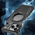 thumbnail image 6 of Case For IPhone 17 Pro Max/17 Pro/17, Minimalist Personality Metal Case Slim Magnetic Stand Cover Hollowing Frameless Shell, 6 of 8