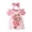 A01-A1 Pink, variant on Newborn Baby Girl 3Pcs Bodysuit Romper Overall Dress Headband Toddler Fall Winter Outfits Sets (Red,12-18 Months)