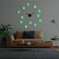 thumbnail image 4 of Square Arabic numerals DIY Simple and creative Different Luminous Frameless Wall Clock Decor Modern Design Gift - 27 inch, 4 of 6
