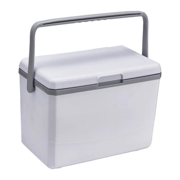 Nevera portátil de 3 litros con capacidad para transportar alimentos, ideal para la playa y el hogar. blanco