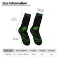 thumbnail image 2 of KLL Numbers Skull Print Cool Socks Men's Women's Crew Socks Funny Crazy Novelty Stockings, 2 of 6