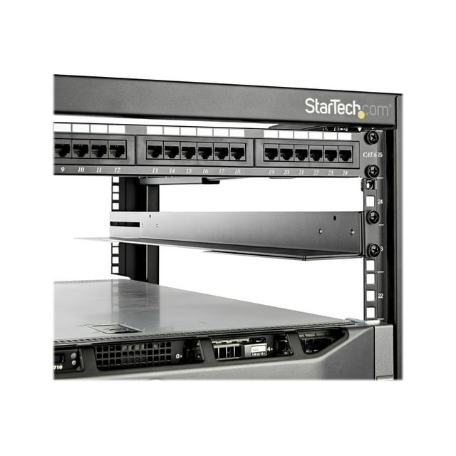 StarTech.com Rails de Rack de Serveur 1U 19 Pouces, Profondeur Réglable 24-36 Pouces, Rails de Montage Universels 4 Poteaux, Kit de Rail de Montage Équipement Réseau/serveur/ups, HPE ProLiant, Dell PowerEdge - Rails de Rack 4 Poteaux (UNIRAILS1UB) - Kit de Rail de Rack - Montable - Noir - 1U - 19 Pouces - pour P/N: RK1536BKF, RK1818BKFK