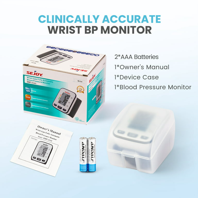 Wrist Blood Pressure Monitor for Home Use DBP-2253 – SEJOY Store