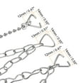 thumbnail image 3 of Uxcell Toilet Handle Lever Lift Flush Replacement 3 Styles Stainless Steel Flapper Chain 1 Set, 3 of 5