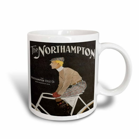 3dRose The Northampton Cycle Co. Northampton, Mass Vintage Bicycle Advertising Poster - Ceramic Mug,