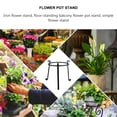 thumbnail image 4 of ELAYARD Black Metal Flowerpot Holder for Outdoor Garden Plants, Plant Stand, 1 Piece, 4 of 8