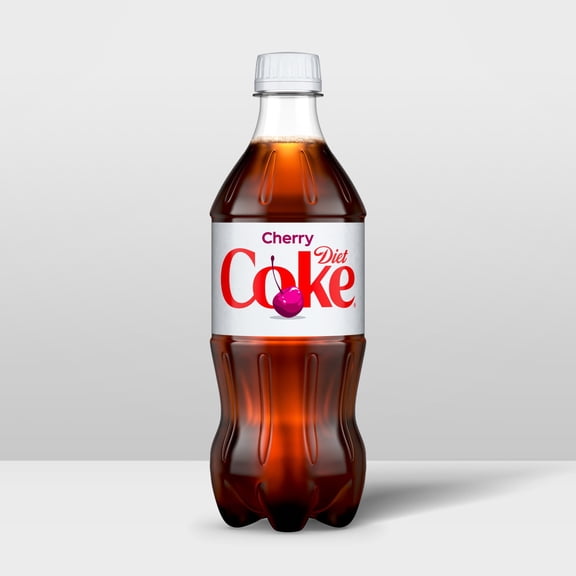 Diet Coke Soda Pop Cherry Flavor 4 Pack 20oz Bottle
