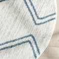 thumbnail image 5 of Well Woven Kennedy Chevron Area Rug, 4' x 4', Cotton Fringe For Authentic Look, Super Soft Pile, Durable, Easy To Clean, 5 of 8