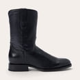 thumbnail image 2 of Men's Stetson Clay Ostrich Boots Handcrafted Round Toe Black, 2 of 8