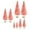 Pink, variant on yotijay 8 Pieces Mini Artificial Christmas Tree Ornaments 4 Sizes Bottle Brush Trees for Pink