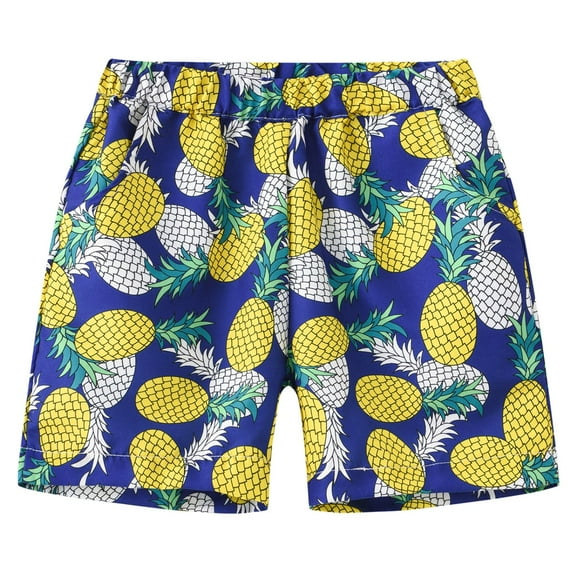 MIASHUI Boys Swim Trunks Summer Lightweight Beach Shorts Swiming Shorts,Navy,1-2 Years