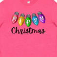 thumbnail image 4 of Inktastic Merry Christmas Rainbow Holiday Lights Youth T-Shirt, 4 of 5