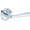 Chrome, variant on Baldwin HDKINSRR044 Kingvale Non-Turning One-Sided Dummy Door Lever - Brass