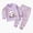 A128-Purple, variant on Little Boys Girls Pajamas Sets Baby Boys Girls 2Pcs Cotton Pjs Kids Long Sleeve Sleepwear Long Sleeve Leisure Homewear Gift,18-24 Months