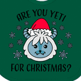 thumbnail image 4 of Inktastic Are You Yeti for Christmas with Yeti and Snowflakes Adult Boys or Girls Baby Bib, 4 of 4