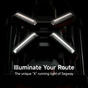 Segway ZT3 Pro Electric Scooter, 24.9 mph Max Speed, 43.5 Miles Max Range, Teens and Adults, Gray and Red