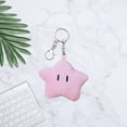 thumbnail image 4 of Star Keychain Bag Accessories Adorable Cartoon Star Plush Keychain Colorful Hanging Doll Pendant for Backpacks Couples Soft, 4 of 5