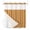 Orange, variant on No Hook Shower Curtain and Liner Set, Boho Burnt Orange Washable Fabric Shower Curtains for Bathroom, Bathtub, Minimalist Farmhouse Striped Waterproof Bathroom Curtains 48W x 72H