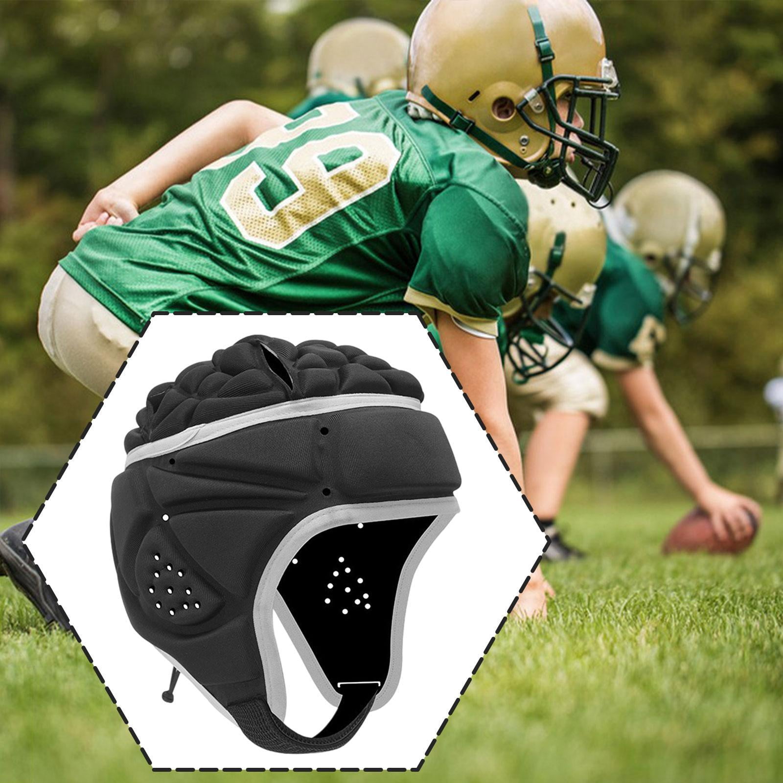 Dualoai Football Helmet Hat Head Guard Roller Skating Breathable Rugby Headgear Kids