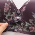 thumbnail image 3 of Ewisvgh Casual Traceless Lingerie Front Button Adjustment Bra Comfortable Breathable No Underwire For Everyday Dressing Club Holiday Vocation Nylon Spandex Slim Fit, Purple 38, 3 of 7