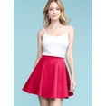 thumbnail image 4 of Made by Johnny Women's Basic Versatile Stretchy Flared Skater Skirt XXL NEON_FUCHSIA, 4 of 6
