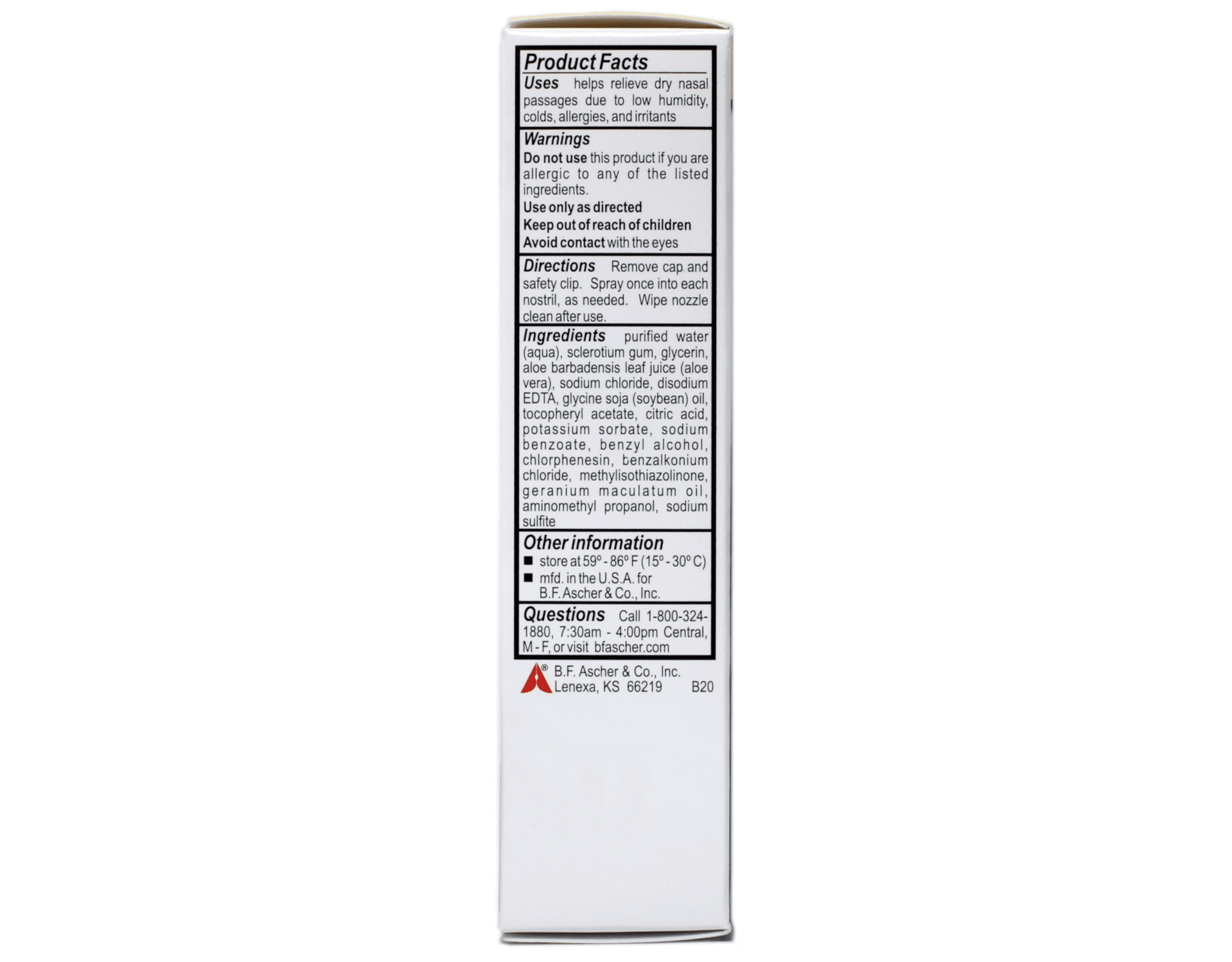 5 Pack - Ayr Saline Nasal Gel No-Drip Sinus Spray 0.75oz Each