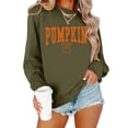 thumbnail image 2 of Women's Halloween Pumpkin Graphic Sweatshirt Fall Coffee Lover Print Crewneck Pullover Top Autumn Winter Casual Party Outfit for Women Girls Oversized Cozy Gift, 2 of 4