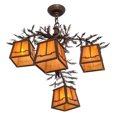 thumbnail image 3 of Meyda Tiffany 158068 Pine Branch Valley View 4 Light 28" Wide Chandelier - Cafe-Noir, 3 of 6