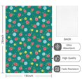 thumbnail image 2 of 4 Pcs Pioneer Flower Floral Print Pattern Kitchen Towels, Funny Microfiber Dish Towel Set, 18" X 26" Tea Towels, 2 of 6