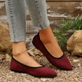 thumbnail image 4 of Viluyesy Womens Ballet Flats, Slip-On Pointed Toe Comfortable Casual Classic Flats Shoes Wine, 4 of 9