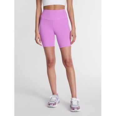 Athletic Works Women's and Women's Plus High Rise Bike Shorts, 7" Inseam, Size XS-4X