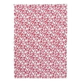 thumbnail image 3 of Hallmark Red/White Heartstring 50" x 70" Plush Throw Blanket, 3 of 4