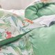 thumbnail image 4 of Funda Nórdica King Size Juego de Funda Nórdica de 3 Piezas con Estampado Floral Verde sobre Blanco, 4 of 7