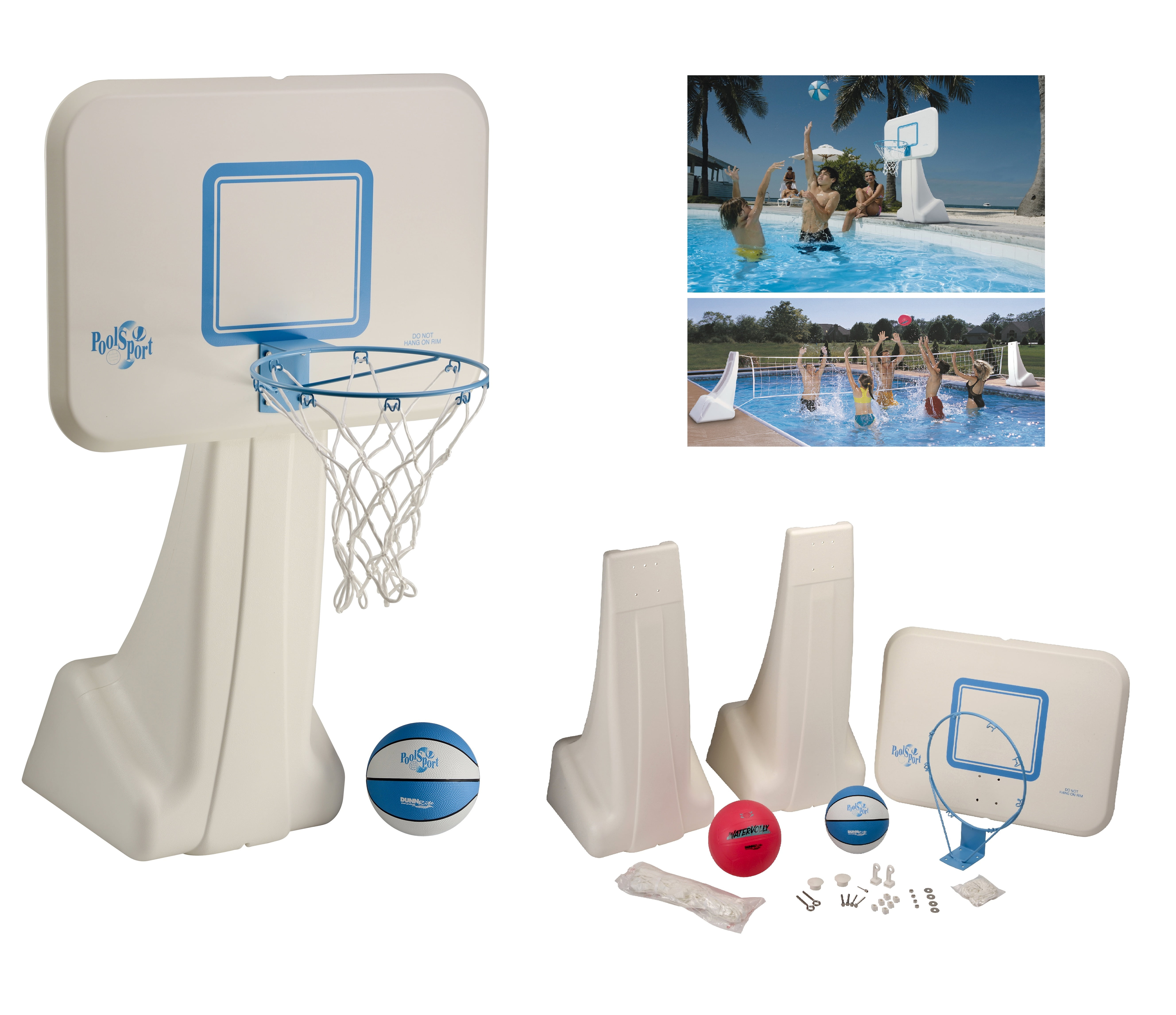 Mini Inflatable Ball &Pump for Kids Boys Girls Teens Summer Outdoor Toys Party Favor Pool Basketball Hoop Toys 30“ Height Floating Stuff Swimming Pool Games Poolside Standing Basketball Hoop with Net 