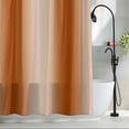 thumbnail image 2 of Burnt Orange Ombre Waterproof Shower Curtain, 48"x72" Washable Polyester Fabric Shower Curtains for Bathroom, Modern Abstract Art Farmhouse Gradient Decorative Bathtub Curtain Sets with Hooks, 2 of 9