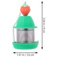 thumbnail image 2 of unbranded De Té De Acero Inoxidable Con Silicona Verde Para Uso En Cocina Práctico Y Eficiente, 2 of 7